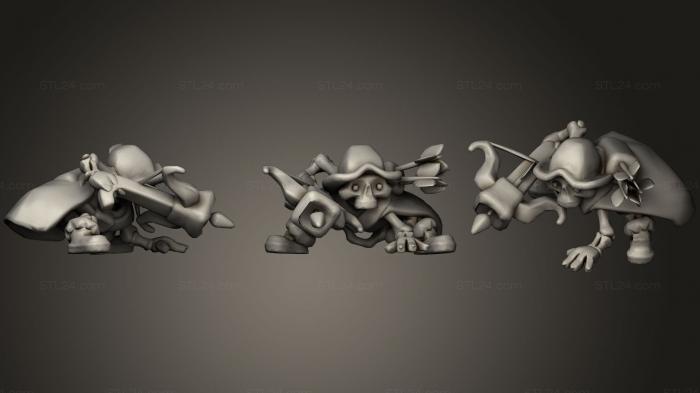 Figurines simple (Skeleton Crew4, STKPR_1177) 3D models for cnc
